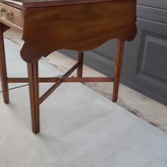 Vintage 1970's Statton Cherry Drop Leaf Table