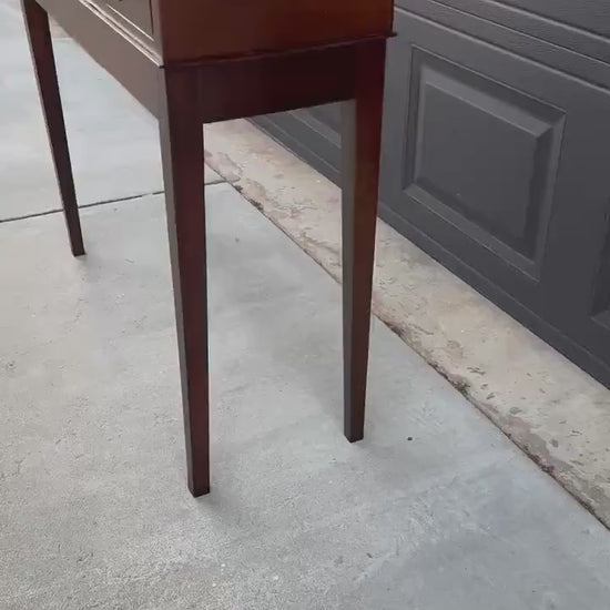 Antique Narrow Solid Mahogany Edwardian Console Table
