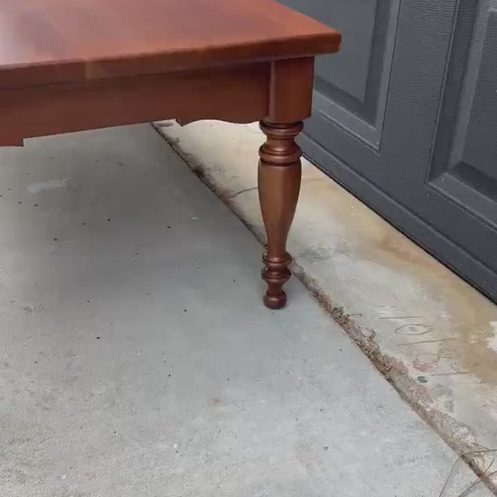 Vintage Mid 20th Century Solid Maple Farmhouse Coffee Table