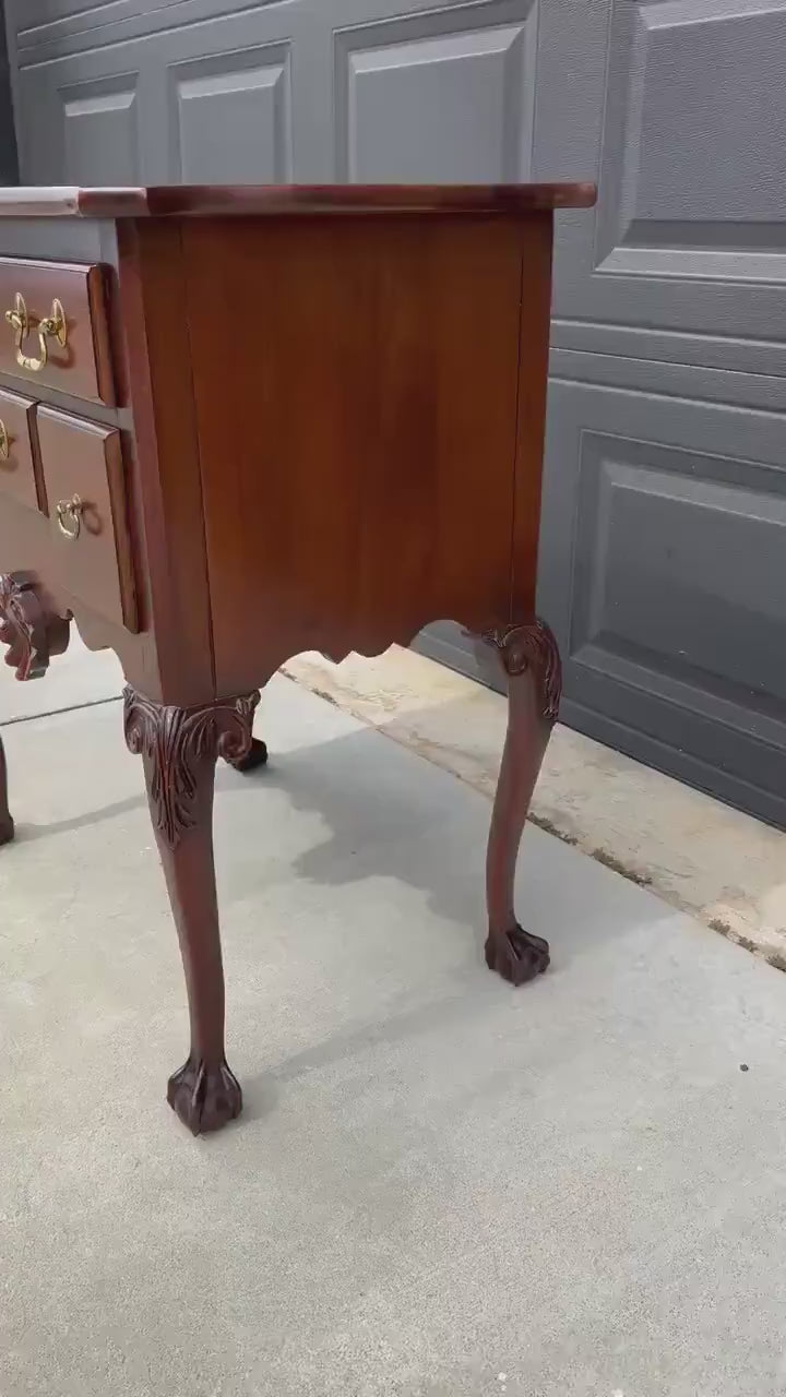 Vintage Link Taylor Mahogany Ball & Claw Lowboy Chest