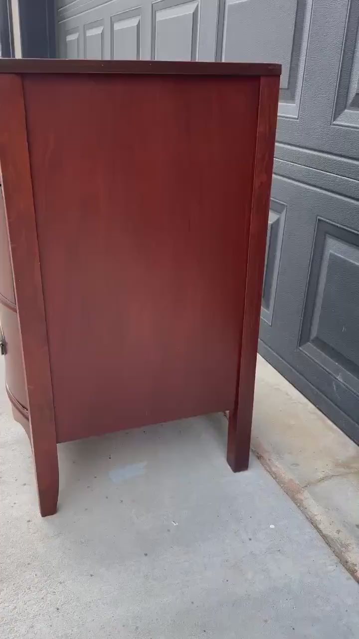 Vintage Mid 20th Century Traditional Mahogany Narrow Storage End Tables 13.25" Wide - a Pair