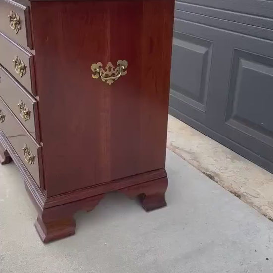 Vintage Solid Cherry Four Drawer Traditional Nightstand